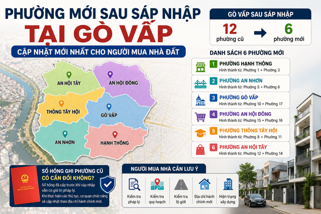 Phường mới gò vấp sau sáp nhập